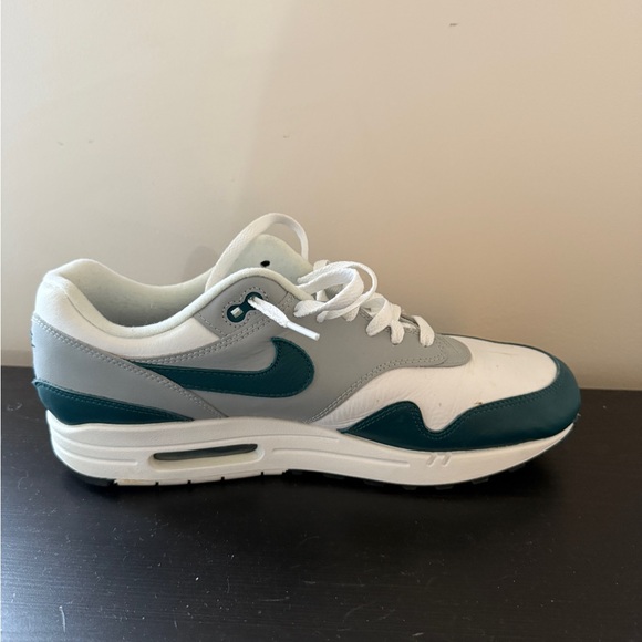 Nike Air Max 1 White and Teal Sneakers - Picture 7 of 7